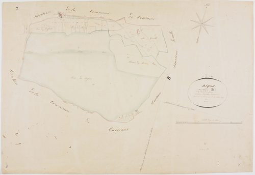 Digna, section B, le Bas de la Route, feuille 3.géomètre : Duchesne