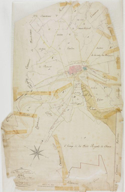 Dole, tableau d'assemblage.géomètre : Boichoz