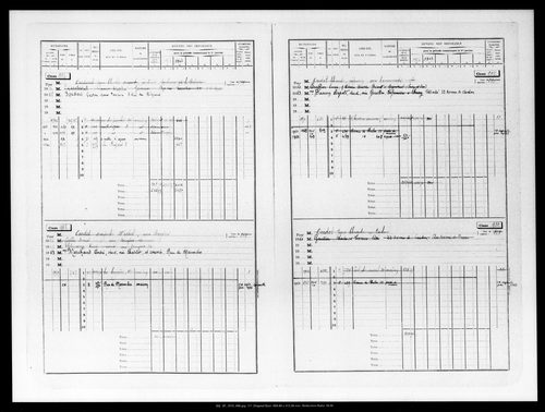 Matrice des propriétés bâties, case 889 à 1887.