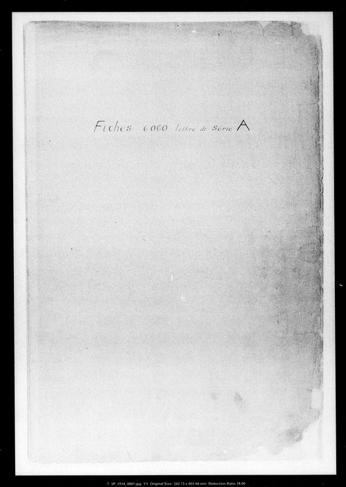 Matrice des propriétés bâties, case 1 à 888.