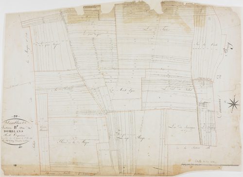 Domblans, section B, Domblans, feuille 5.géomètre : Tabey