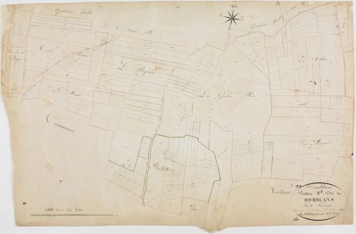 Domblans, section B, Domblans, feuille 3.géomètre : Tabey