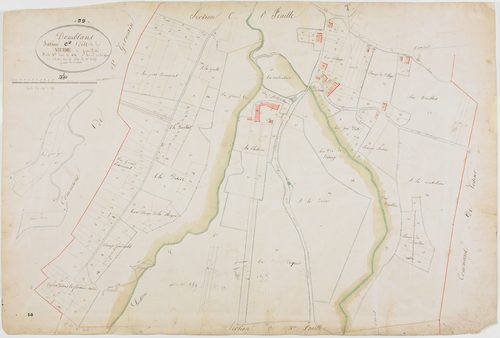 Domblans, section C, la Muire, feuille 2.géomètre : Romand
