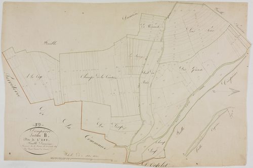 Dompierre-sur-Mont, section B, l'Est, feuille 2.géomètre : Parent