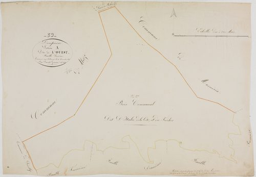 Dompierre-sur-Mont, section A, l'Ouest, feuille 6.géomètre : Parent