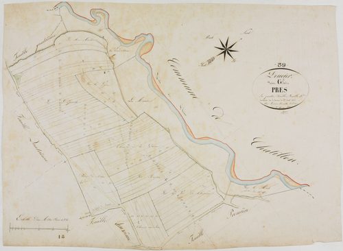 Doucier, section G, les Prés, feuille 3.géomètre : Laplace