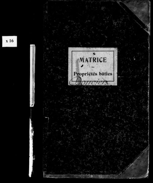 Matrice des propriétés bâties.