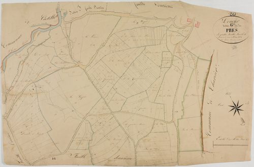 Doucier, section G, les Prés, feuille 1.géomètre : Laplace
