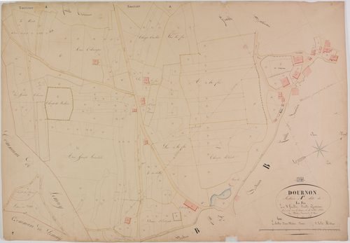 Dournon, section A, la Fin, feuille 4.