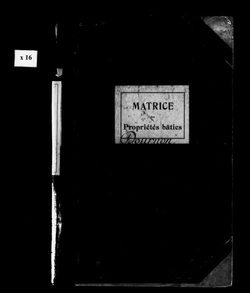 Matrice des propriétés bâties.