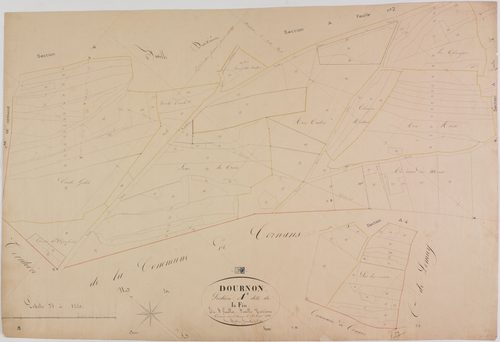 Dournon, section A, la Fin, feuille 3.