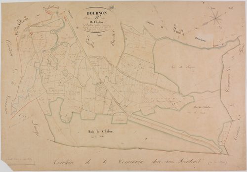 Dournon, section B, Chalem, feuille 3.