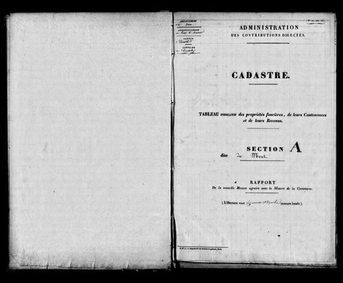 Etat de sections.