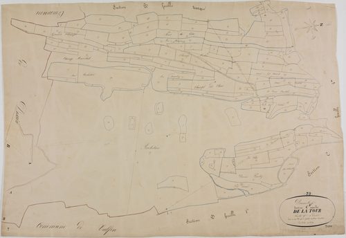 Dramelay, section C, la Tour, feuille 3.géomètre : Marlette