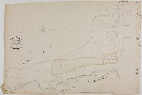 Dramelay, section E, le Village, feuille 1.géomètre : Olivier