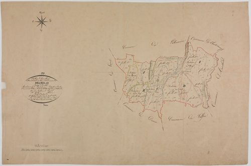 Dramelay, tableau d'assemblage.géomètre : Olivier