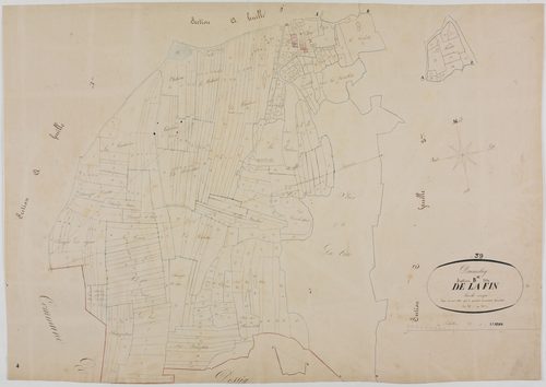 Dramelay, section B, la Fin, feuille unique.géomètre : Marlette