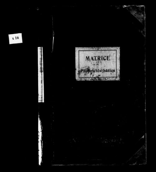 Matrice des propriétés bâties.