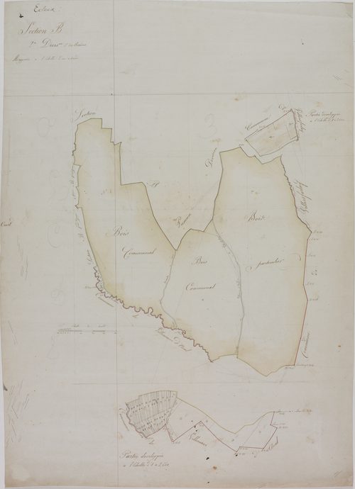 Ecleux, section B, les Perrières, feuille 2.