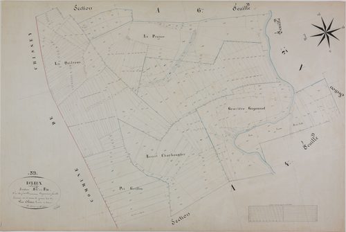 Ecleux, section A, la Fin, feuille 5.
