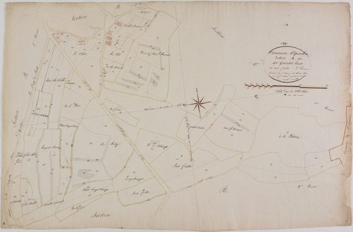 Equevillon, section A, les Grandes Haies, feuille 2.