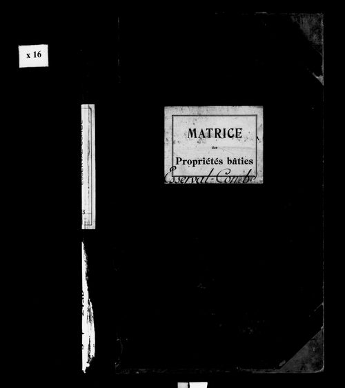 Matrice des propriétés bâties.