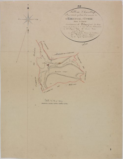 Esserval-Combe, tableau d'assemblage.