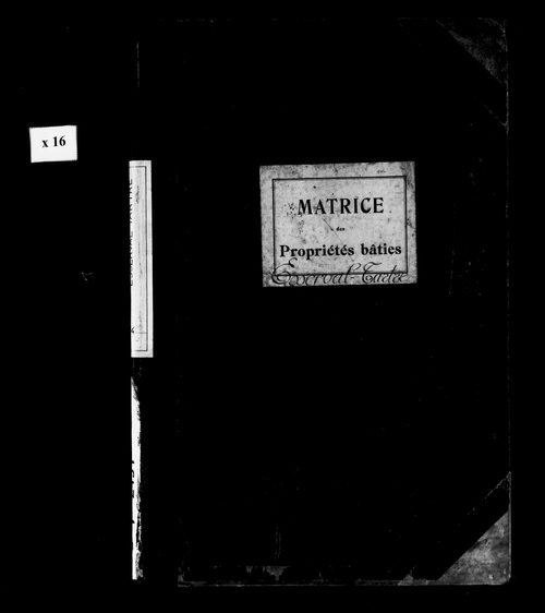 Matrice des propriétés bâties.