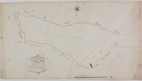 Esserval-Tartre, section A, la Côte des Milliers, feuille 1.
