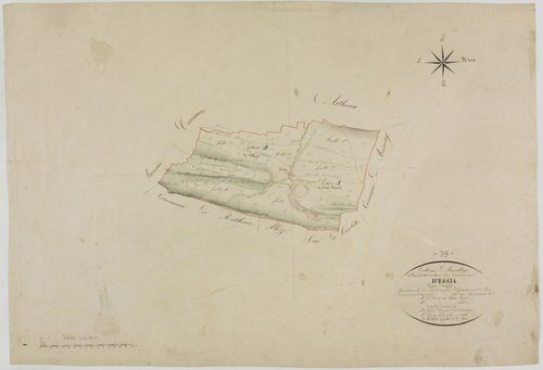 Essia, tableau d'assemblage.géomètre : Rosset