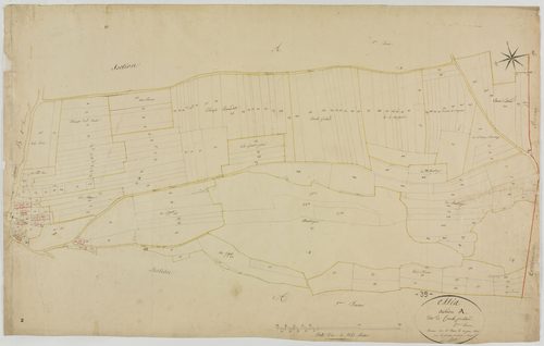 Essia, section A, Combe Pissard, feuille 2.géomètre : Rosset