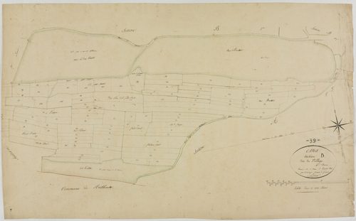 Essia, section B, le Village, feuille 4.géomètre : Rosset