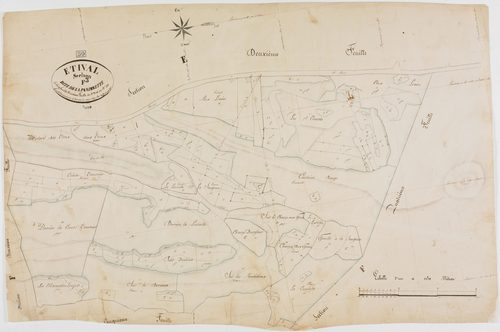 Etival, section F, la Panissette, feuille 3.géomètre : Dussauget