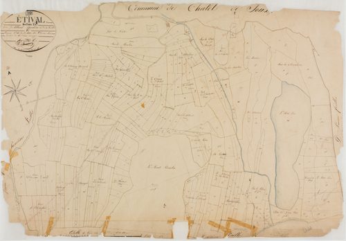 Etival, section B, le Mont Paradis, feuille 1.géomètre : Chaunet aîné