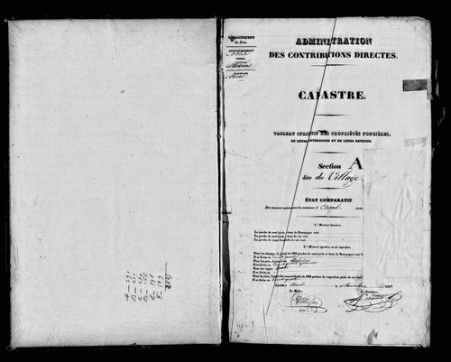 Etat de sections.