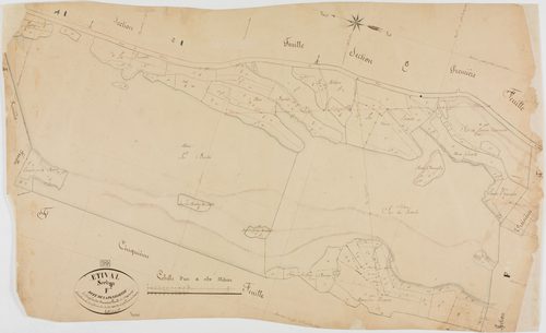 Etival, section F, la Panissette, feuille 2.géomètre : Dussauget