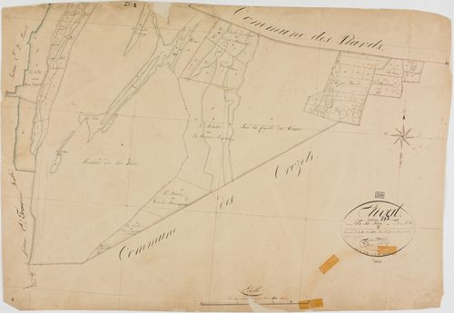 Etival, section D, la Lière, feuille 2.géomètre : Chaunet aîné