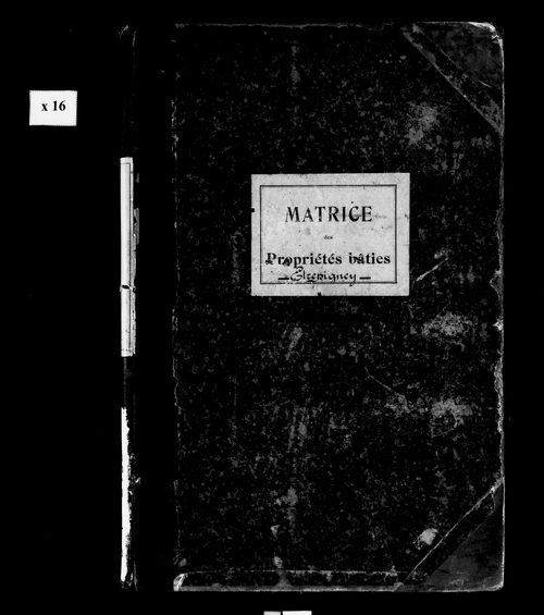 Matrice des propriétés bâties.