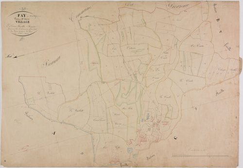 Fay-en-Montagne, section B, le Village, feuille 1.