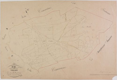 Fay-en-Montagne, section B, le Village, feuille 2.