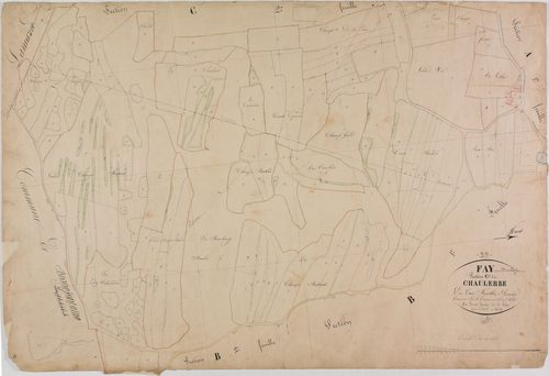 Fay-en-Montagne, section C, Chaulerbe, feuille 1.