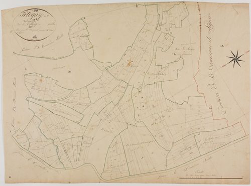 Fétigny, section B, le Village, feuille 2.géomètre : Chaunet
