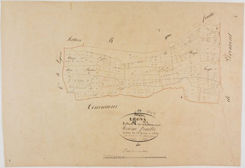 Fétigny, section B, le Village, feuille 6.