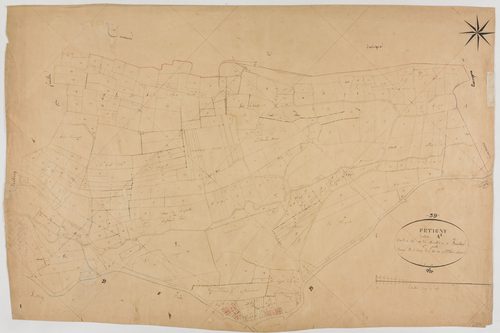 Fétigny, section A, la Côte et les Mouillards, feuille 1.géomètre : Grillot