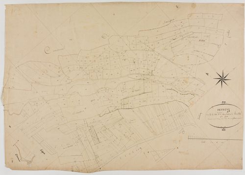 Fétigny, section A, la Côte et les Mouillards, feuille 2.géomètre : Grillot