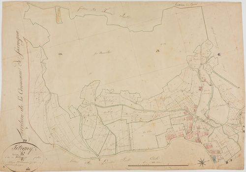 Fétigny, section B, le Village, feuille 1.géomètre : Chaunet