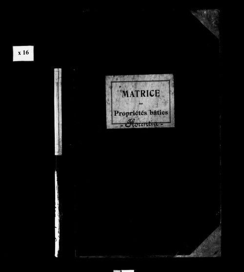 Matrice des propriétés bâties.