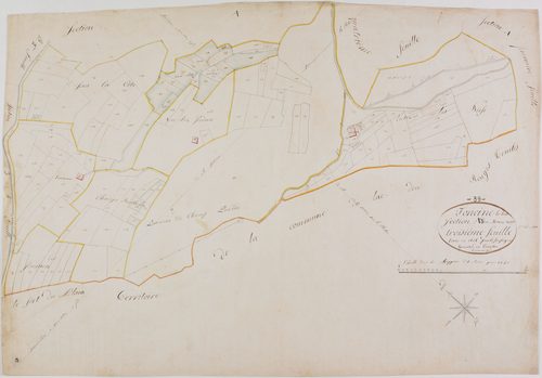 Foncine-le-Bas, section A, le Mont Noir, feuille 3.