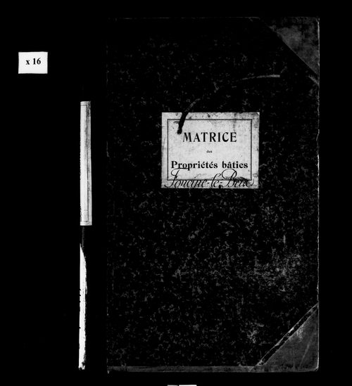 Matrice des propriétés bâties.