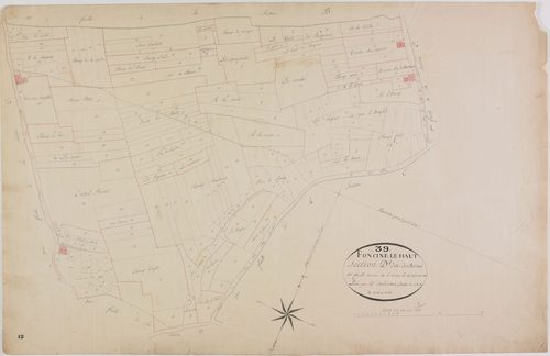 Foncine-le-Haut, section D, les Ruines, feuille 1.